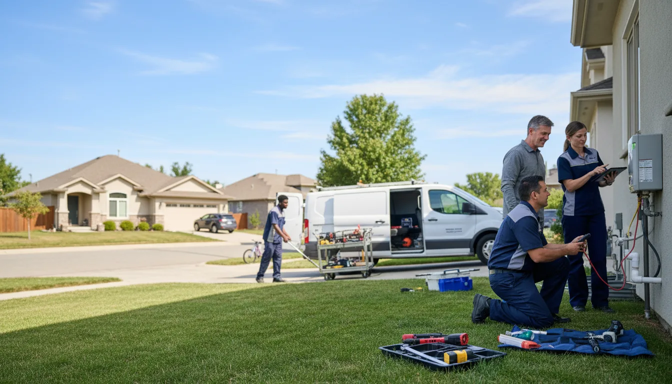 Tankless water heater service in Le Roy, MN